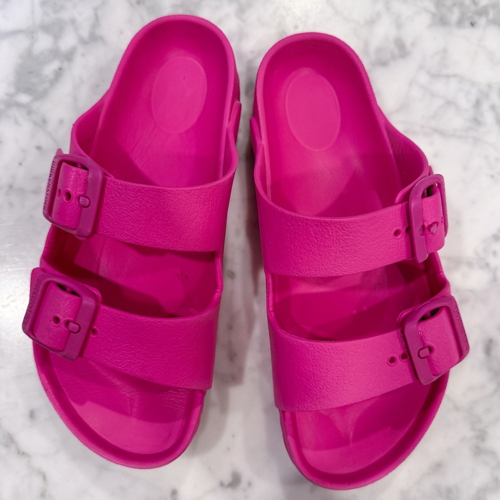 Birkenstock EVA Arizona Kids Size 33 Hot Pink Sandals Waterproof Slide Summer